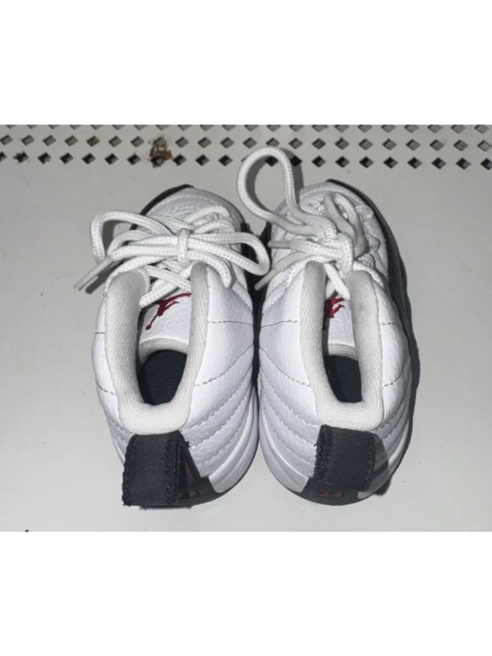 Jordan 12 Retro Taxi Flip TD Boys Baby Athletic Shoes Size 5C 850000-162 White